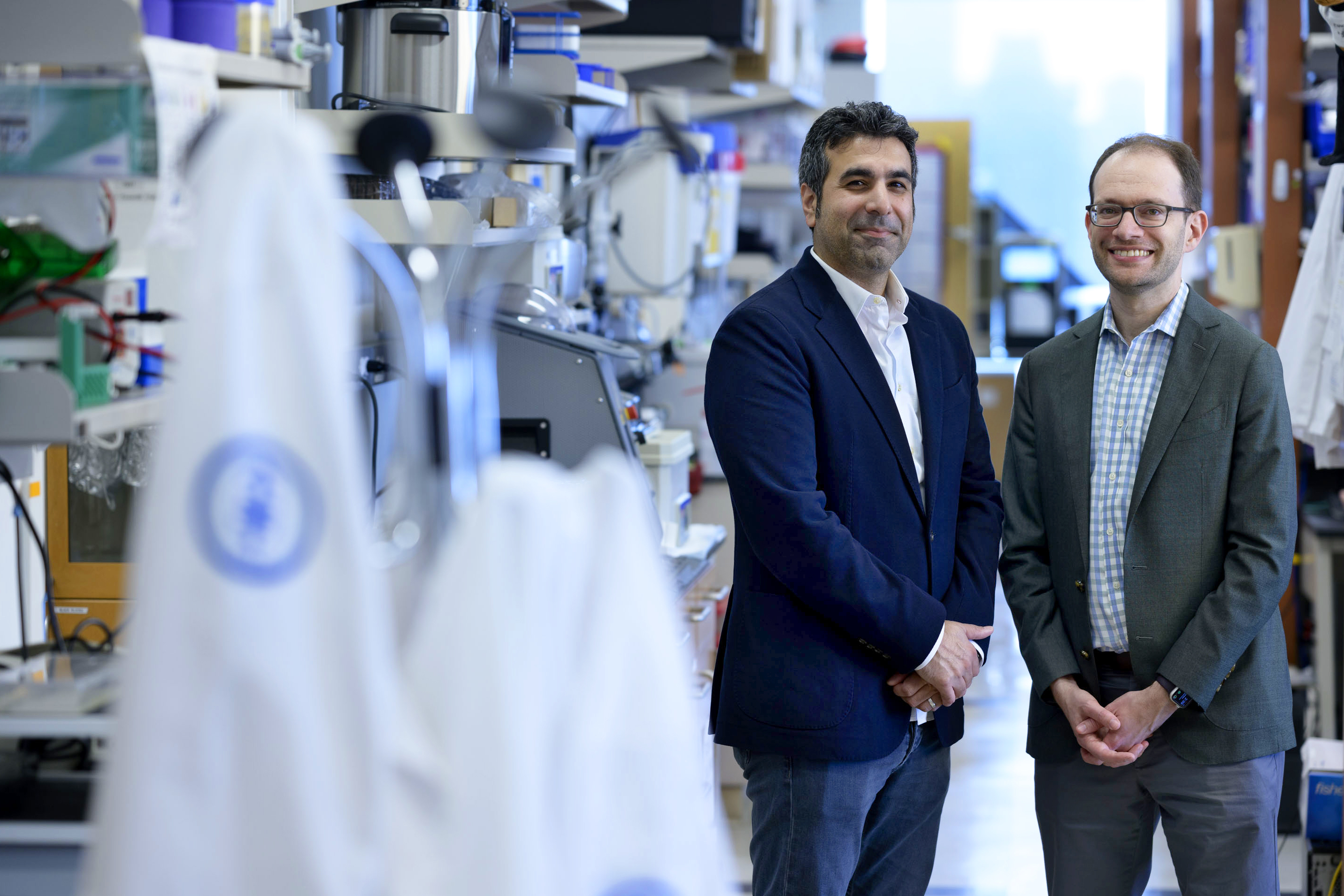 Dr. Kayvan Keshari (L) and Dr. Daniel Heller (R) are the co-directors of The Pat and Ian Cook Doctoral Program in Cancer Engineering.