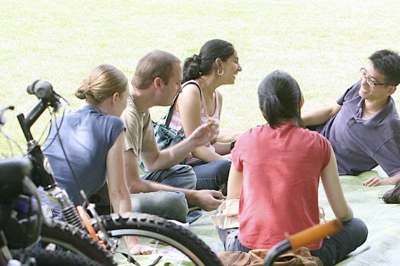After a bike ride, 2010