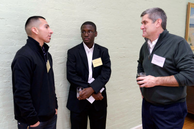 Pictured: Craig Thompson & Prospective Students