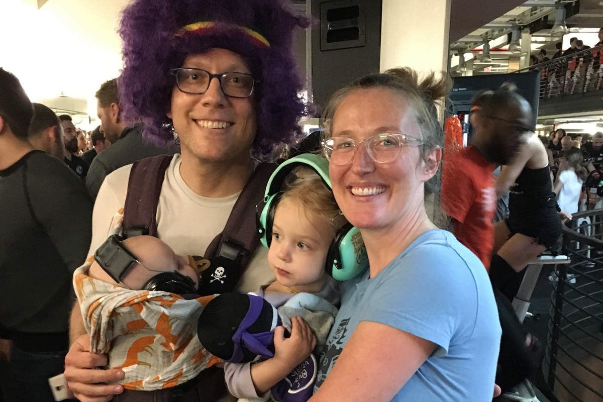 Family at Cycle for Survival