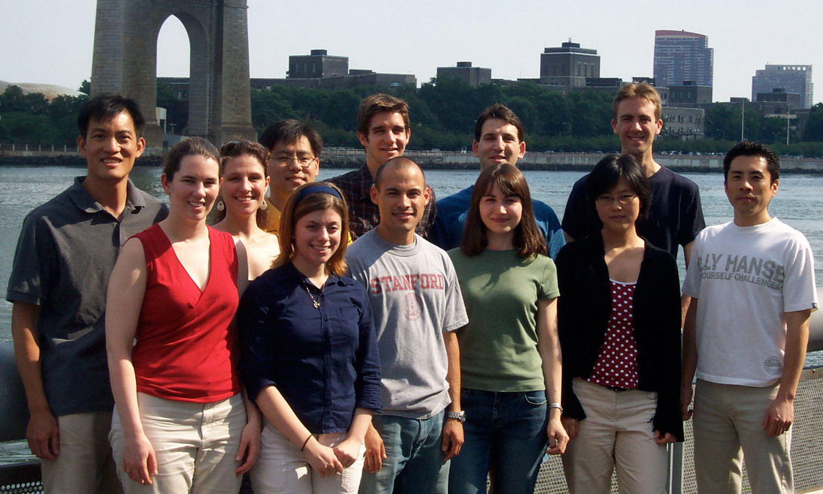 The Tan Group - August 2, 2005 -- (back row, from l): Derek Tan, Chris DiBlasi, Jae-Sang Ryu, Justin Cisar, Dan Macks, Justin Potuzak; (front row): Campbell Echols, Lisa Ambrosini, Renato Bauer, Sirkka Moilanen, Shiying Shang, Hayato Iwadare; (not pictured): Amrita Hazra, John Wallach.