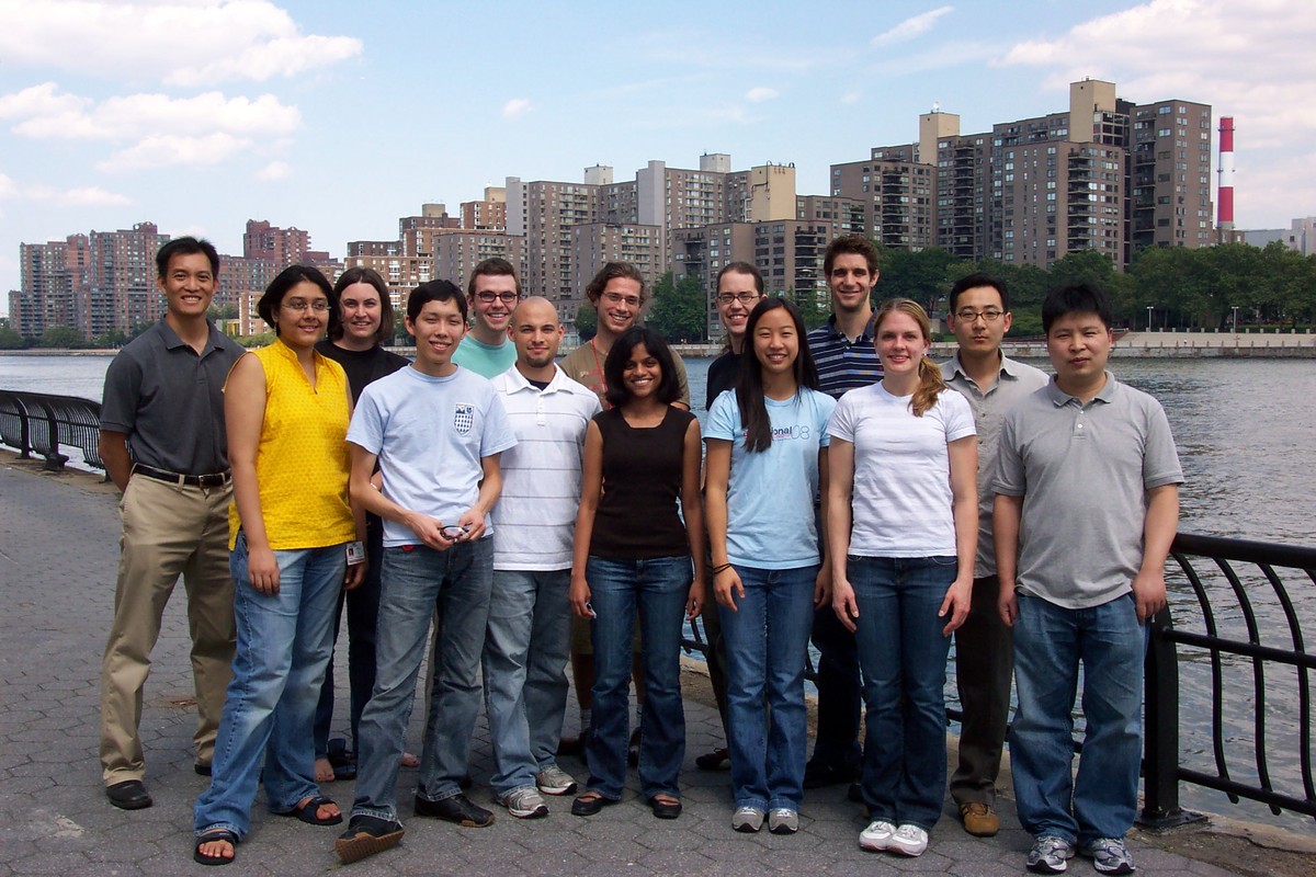 The Tan Group - July 25, 2008 -- (back row, from l): Derek Tan, Danielle Rose, Chris Stratton, Gil Blum, Felix Kopp, Justin Cisar, Guodong Liu; (front row): Sharanya Rajagopal, Zeinul Kazhkenov, Renato Bauer, Shalini Balakrishnan, Emily Lim, Jackie Wurst, Xuequan Lu; (not pictured): Tony Davis.