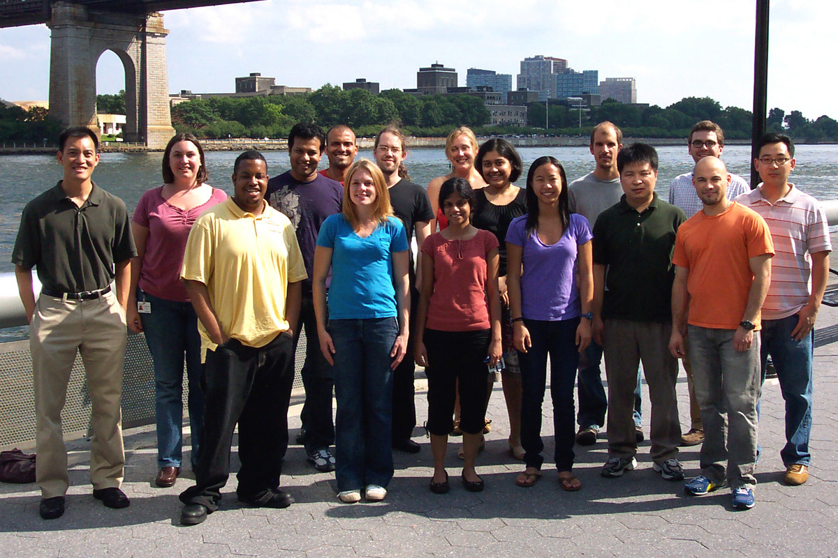 The Tan Group - July 30, 2009 -- (back row, from l): Derek Tan, Danielle Rose, Debarshi Pratihar, Gustavo Moura-Letts, Felix Kopp, Christina Maksymiuk, Sharanya Rajagopal, Nathan Park, Chris Stratton, Guodong Liu; (front row): Tony Davis, Jackie Wurst, Shalini Balakrishnan, Emily Lim, Xuequan Lu, Renato Bauer.