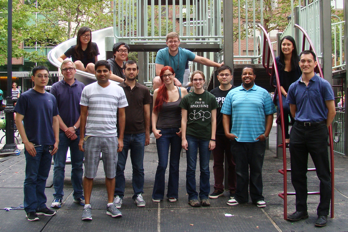 The Tan and Gin Groups – July 17, 2014 (from l): Cheng Ji, Josh Brooks, Eun Bin Go, Inder Sharma, Steven Pak, Rashad Karimov, Lisa Standke, Chris Evans, Michaelyn Lux, Bin Mao, Tony Davis, Alyssa Verano, Derek Tan.