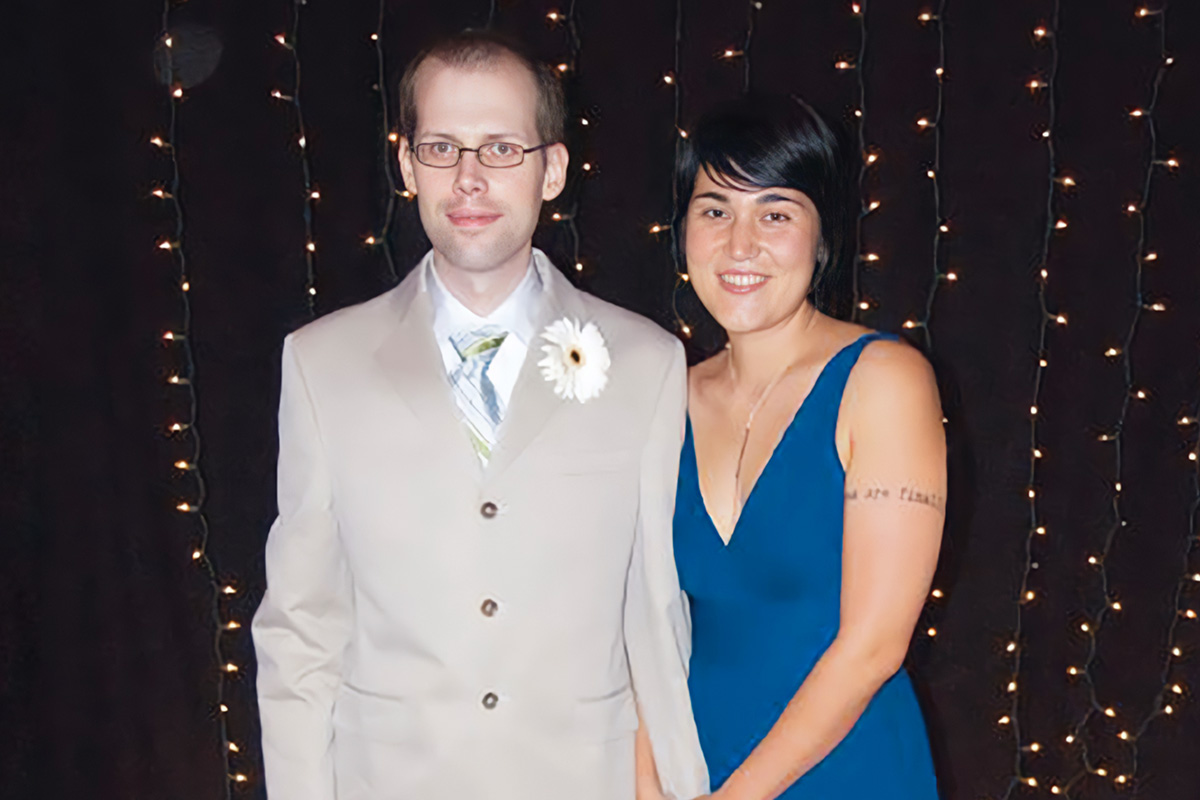 Fumiko Chino with her late husband Andrew Ladd