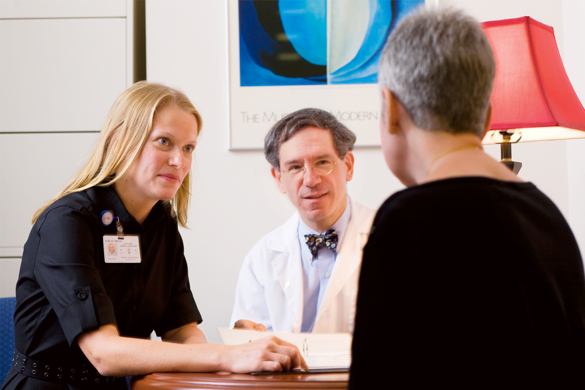 Clinical Genetics Chief Kenneth Offit and Genetic Counselor Megan Harlan