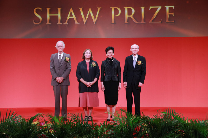 Michel Talagrand, Maria Jasin, Carrie Lam Cheng Yuet-ngor, and Edward Stone