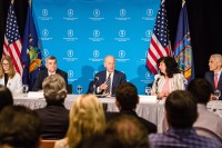 Vice President Joe Biden led a roundtable “cancer moonshot” discussion at Memorial Sloan Kettering