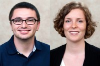 The GSK Experimental Therapeutics Symposium organizers, Steven Albanese and Michelle Riegman.