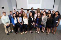 Group of people posing for a photo